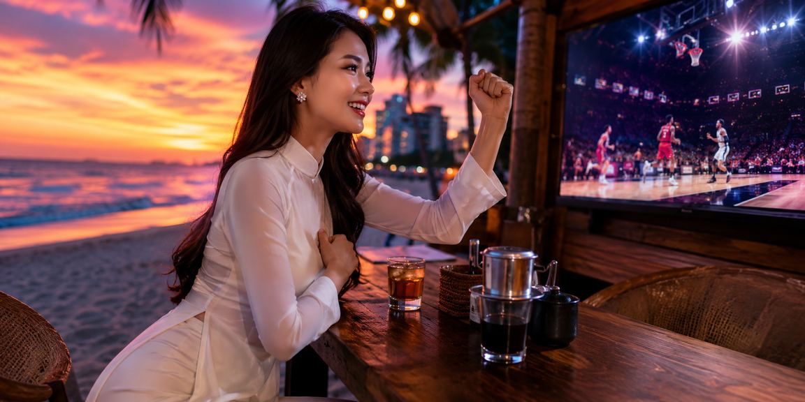 Khán giả cổ vũ bóng rổ trong giải VBA tại Đà Nẵng